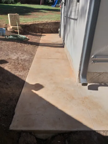 Apron Slabs around the building