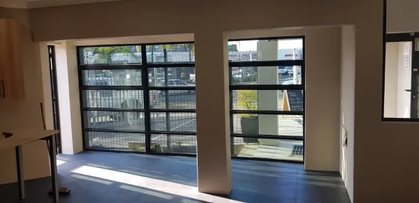 Addition with new aluminium frame windows