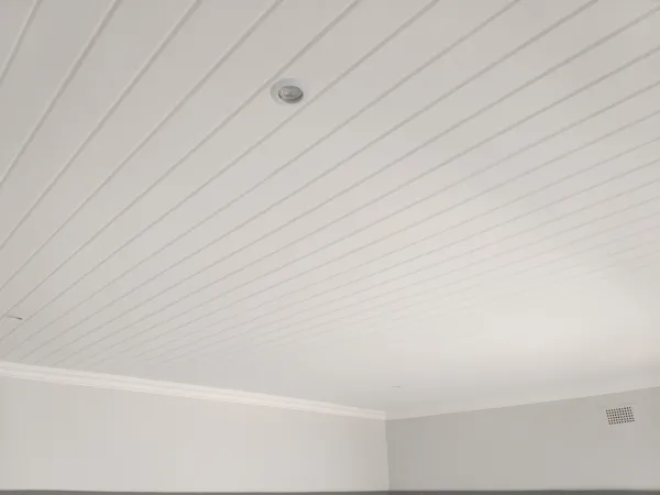 Foamboard ceiling, downlights &Cornice